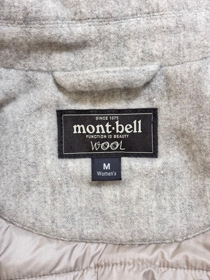 モンベルmont-bell トラベルコート ウール 中綿 手洗い可