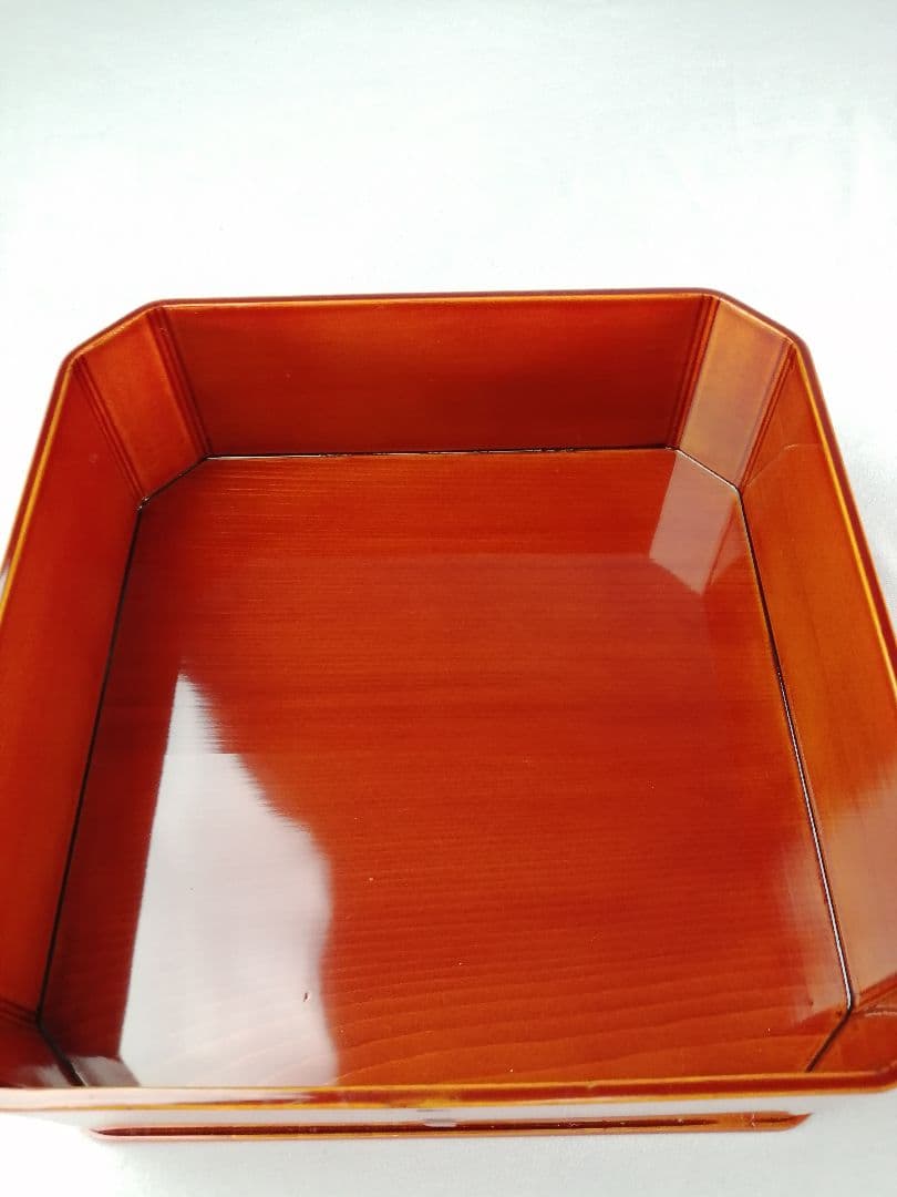 【茶事道具】春慶塗大徳寺重　５客セット　重箱、弁当箱、主菓子　懐石道具376