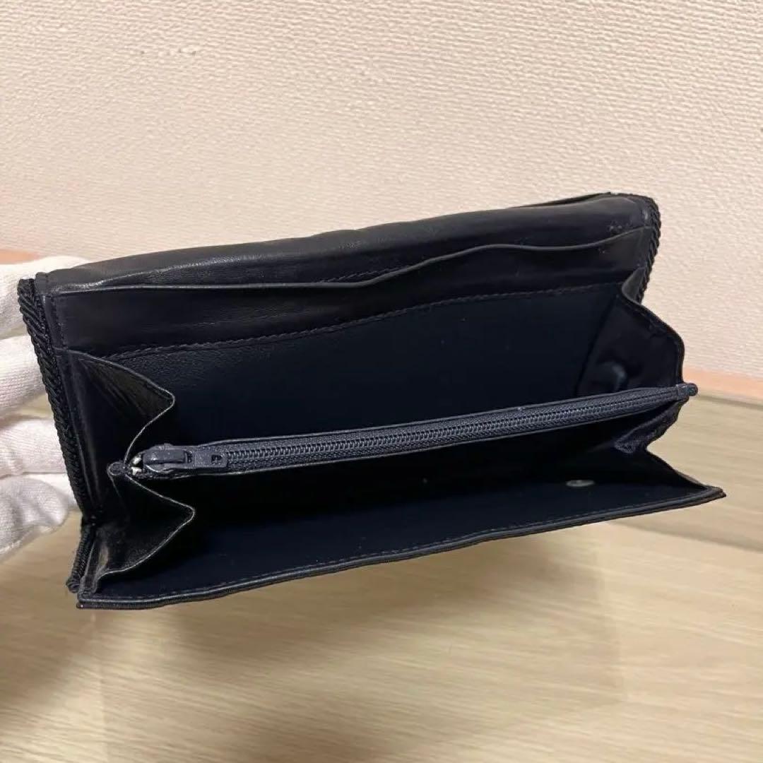 希少 PRADA 長財布 ブラック ナイロン ビーズ プラダ 財布