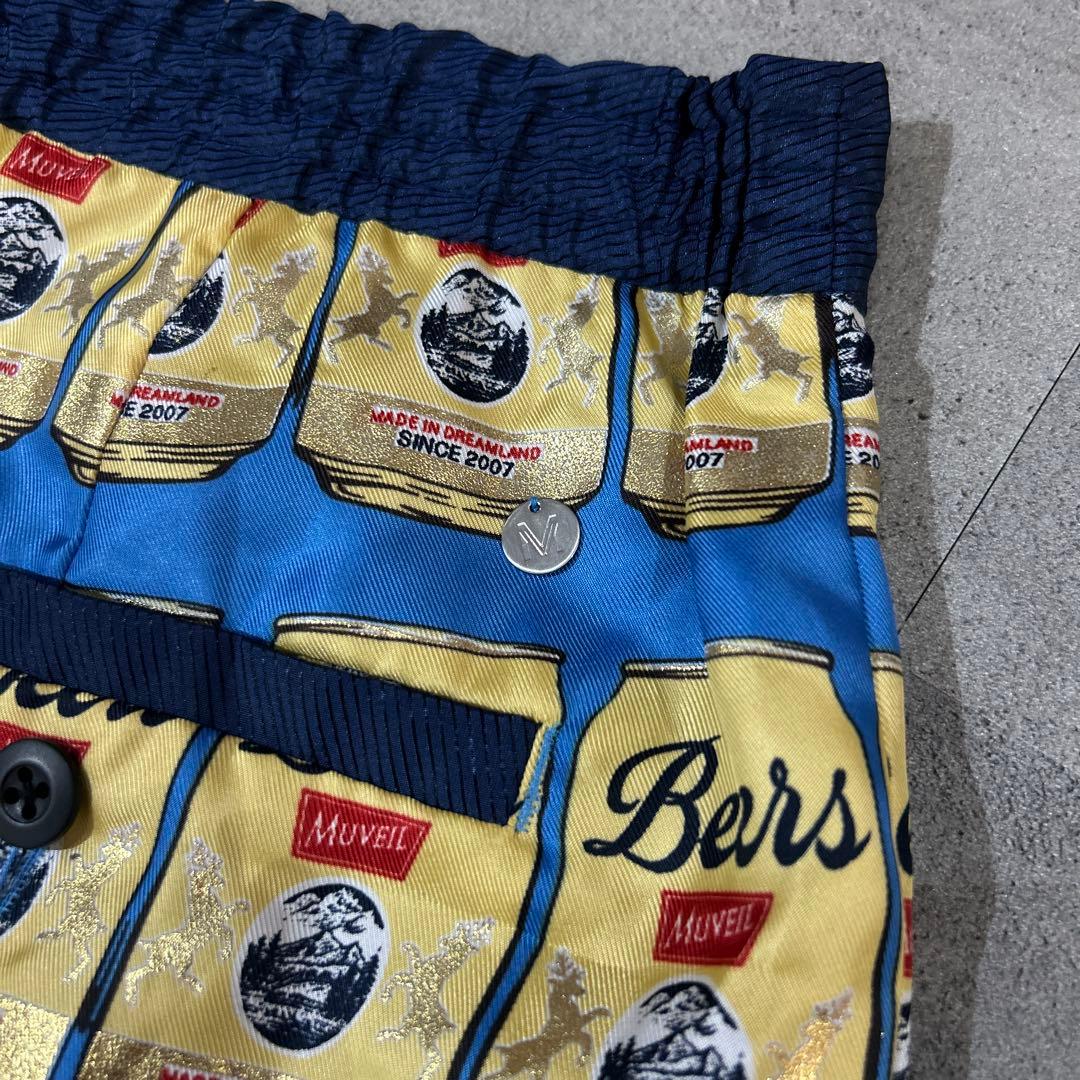 タグ付✨MUVEIL ビール缶柄 イージーパンツ 38サイズ