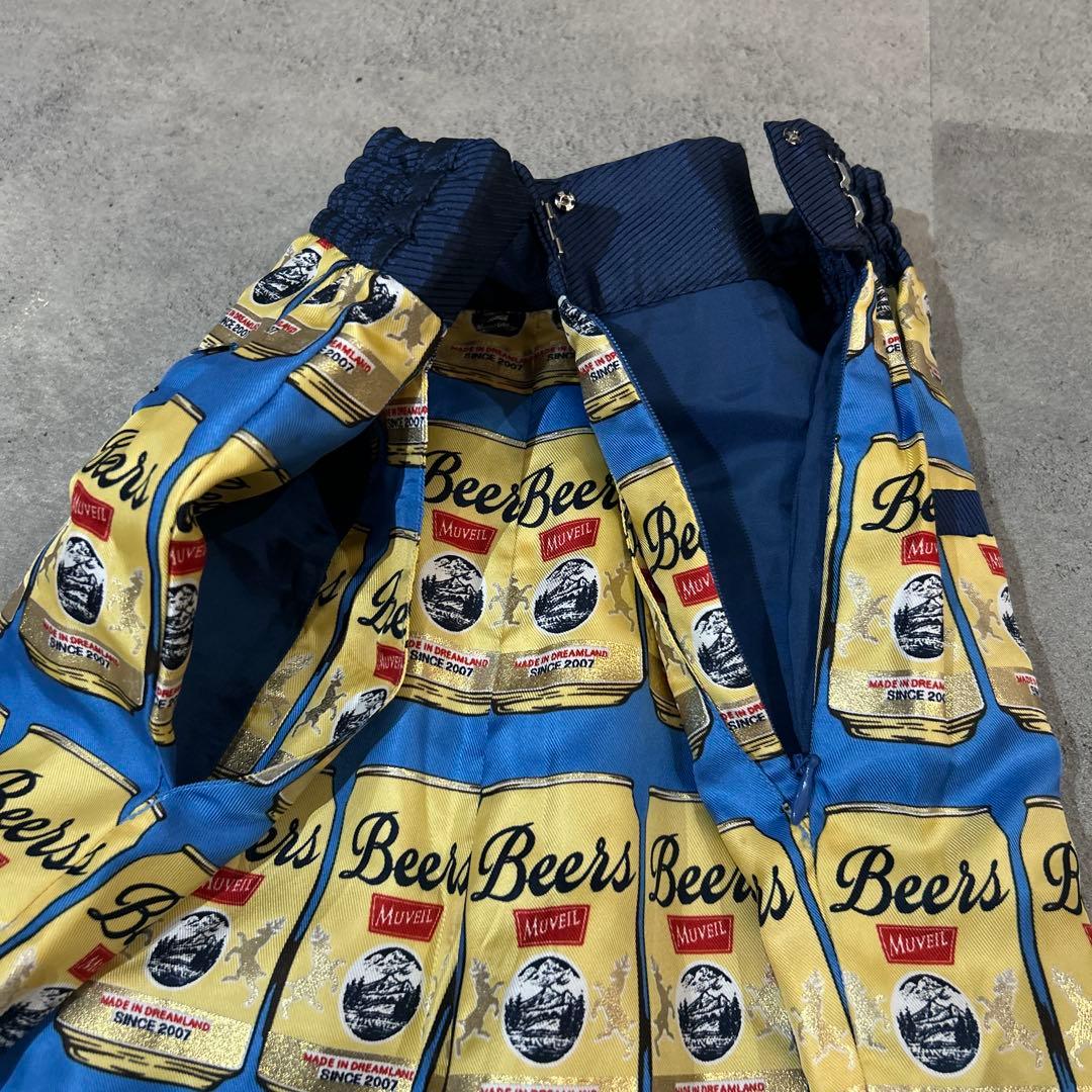 タグ付✨MUVEIL ビール缶柄 イージーパンツ 38サイズ