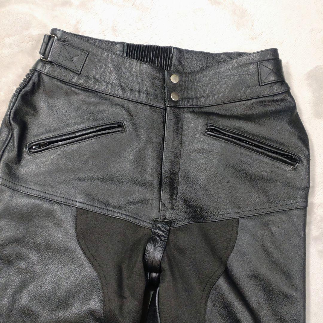 本革レザーパンツ ブーツイン バンクセンサー付 SIZE35