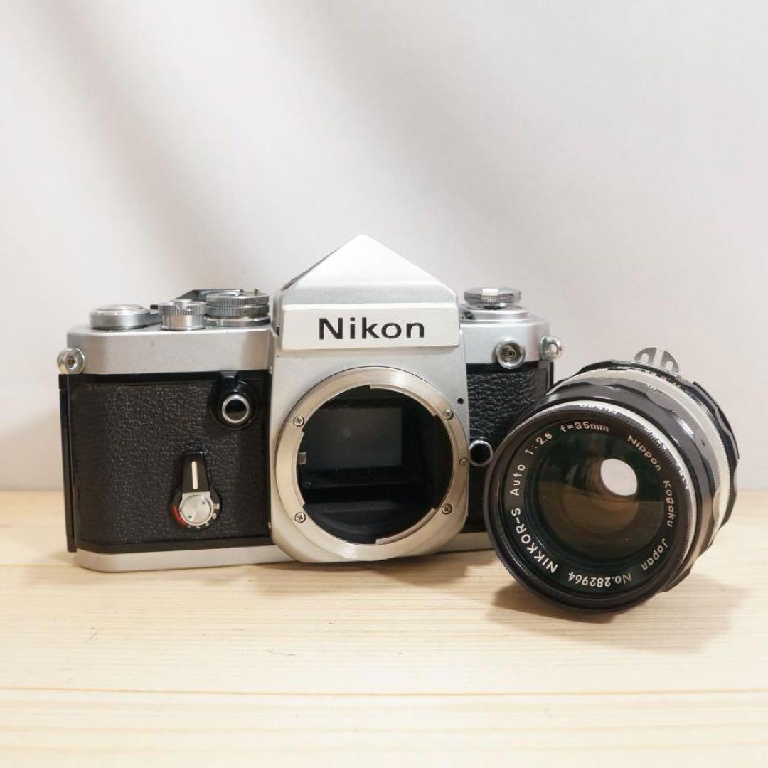 【動作確認済/説明書付】ニコン Nikon F2 アイレベル 35mmセット