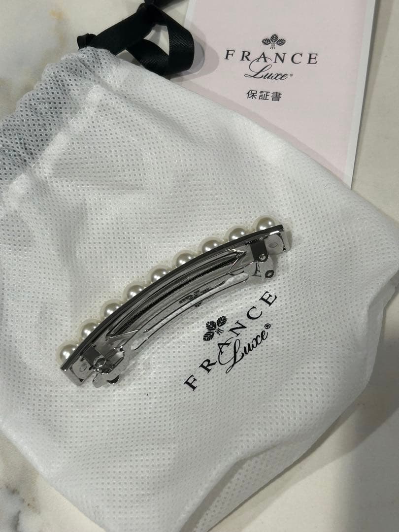 【美品】FRANCE Luxe パール バンスクリップ
