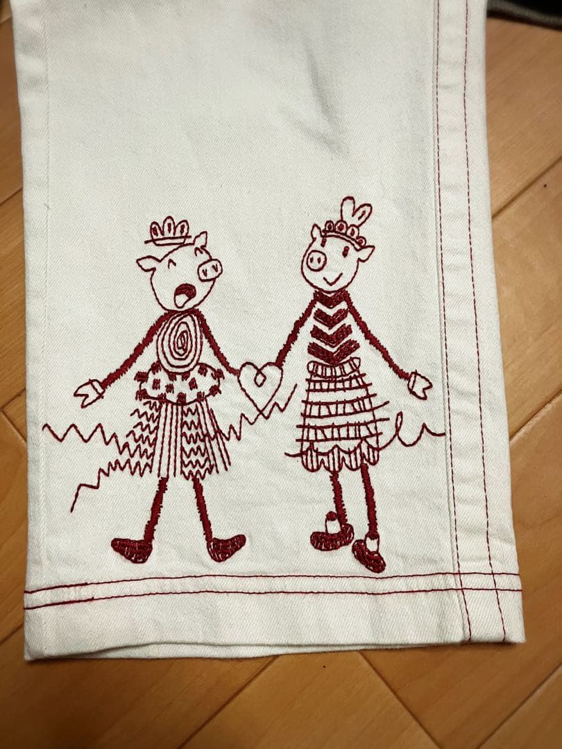オレボレブラ アルベロベロ 柔らかデニム 美品 刺繍♡