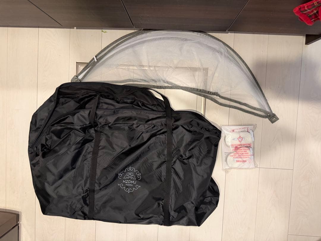 2025年購入　HZDMJベビーベッド グレー