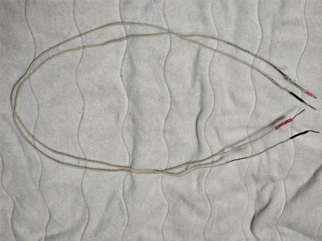 WesternElectric16GA単線ブラックエナメル SPケーブル+おまけ