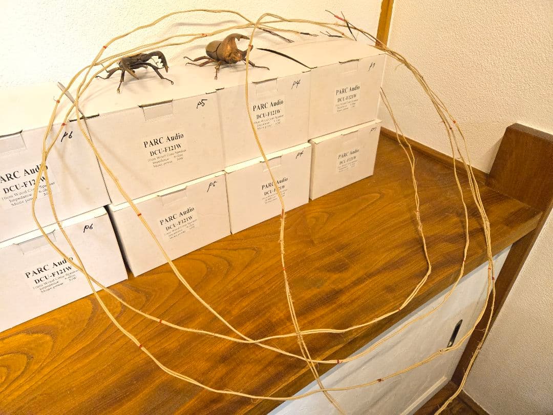 WesternElectric16GA単線ブラックエナメル SPケーブル+おまけ