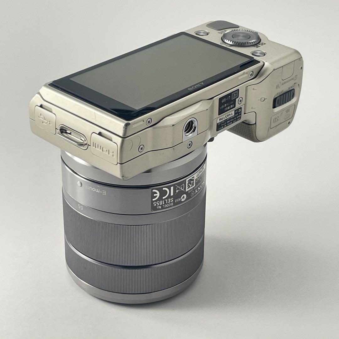 【美品・返品保証】Sony NEX-5Dゴールド レンズキット