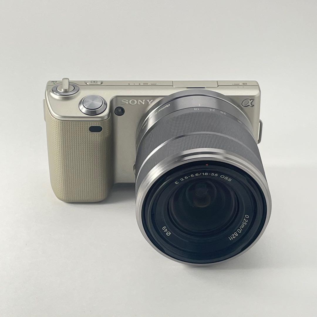 【美品・返品保証】Sony NEX-5Dゴールド レンズキット