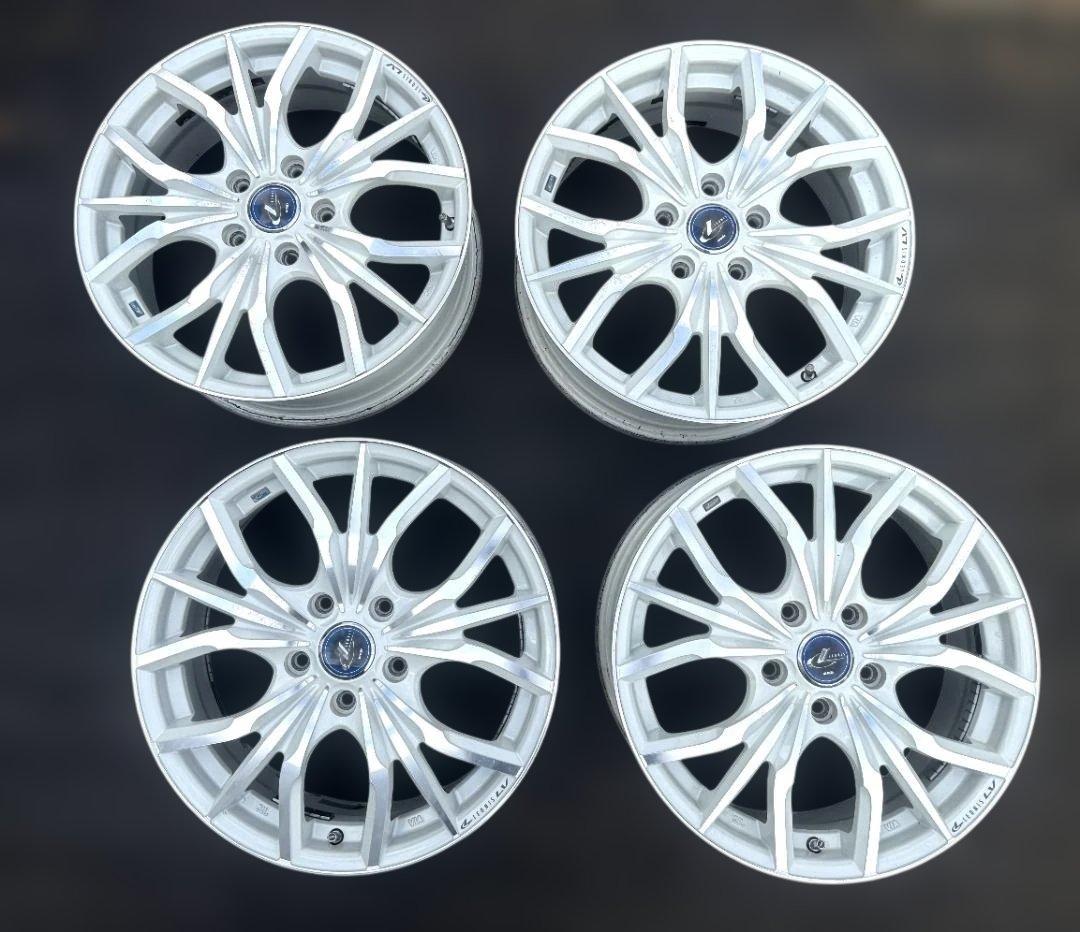 ゴン太Weds LEONIS LV　17インチ　ホワイト　4本組