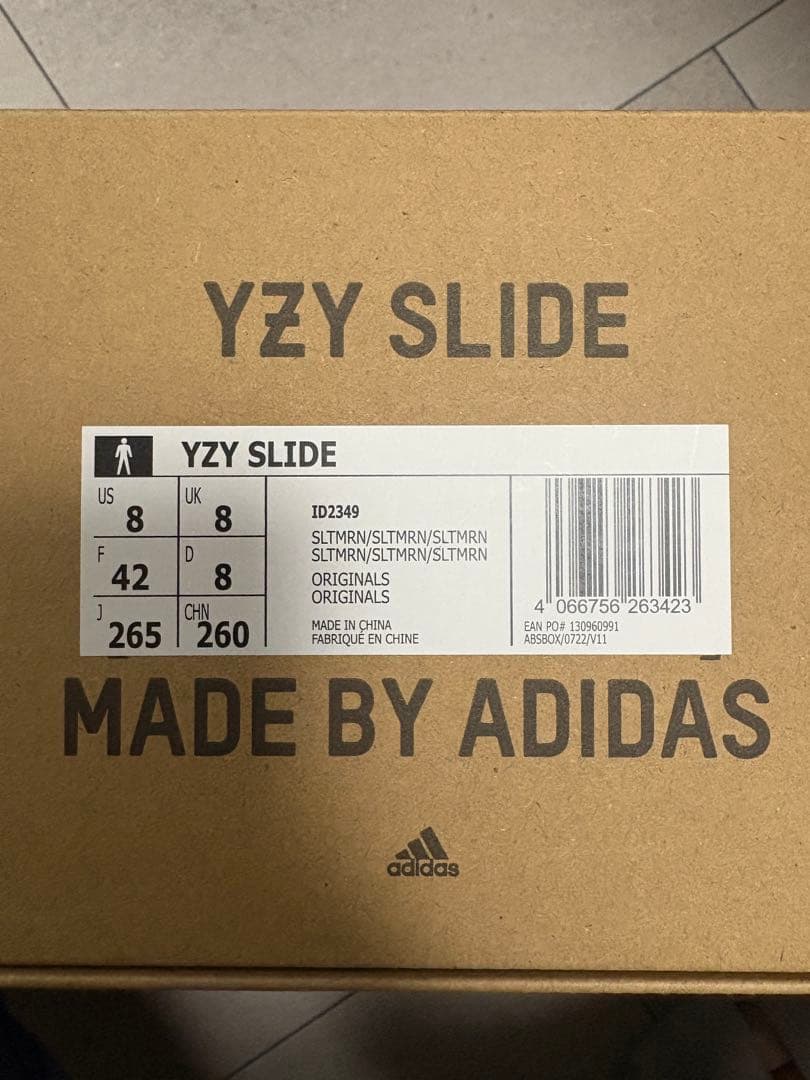 靴 adidas YEEZY Slide Slate Marine 26.5