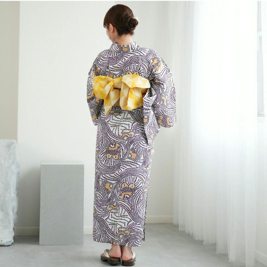 新品 新作 Utatane×ニコアンティーク 浴衣3点セット(帯・下駄)