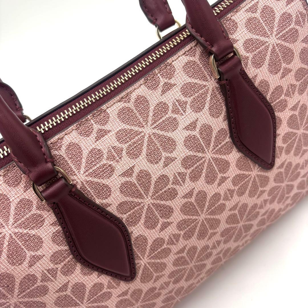 ま*ゆ様 最終価格✨美品✨Kate Spade 花柄 pvc レザー ジャガード