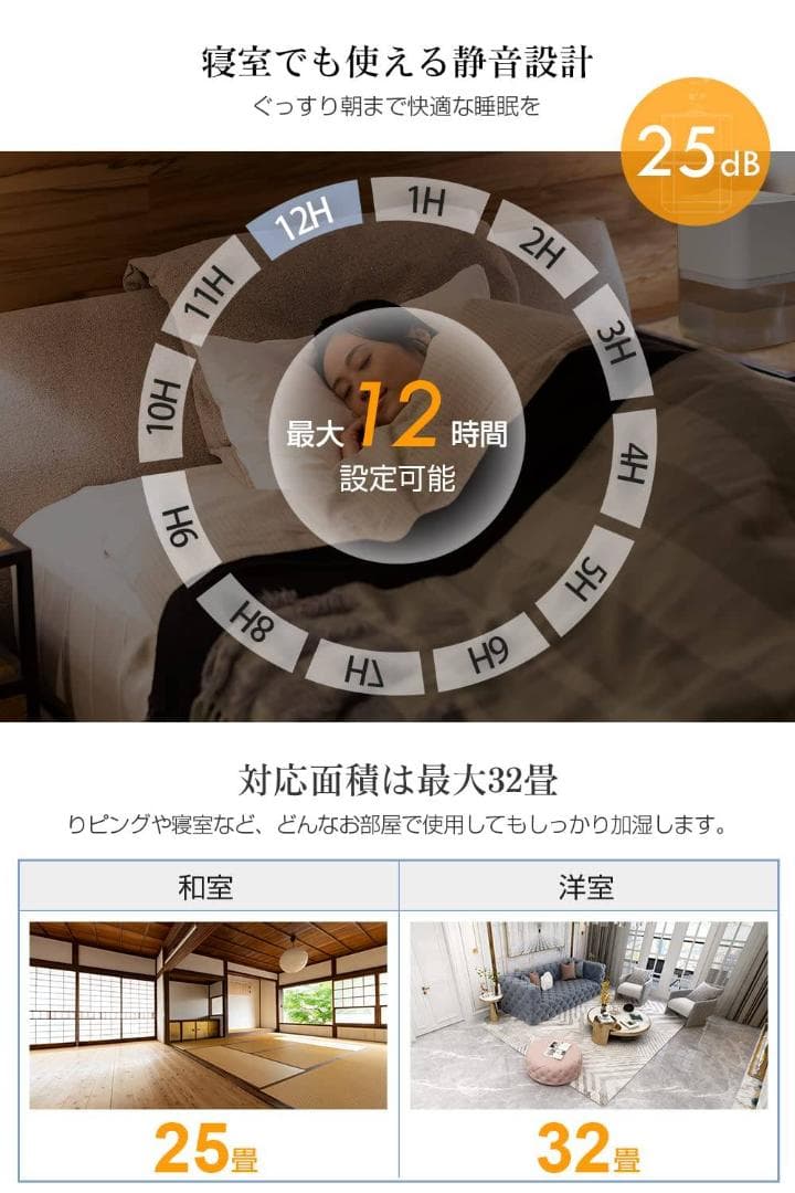 加熱式ハイブリッド加湿器 ポンプ式 しっかり加湿