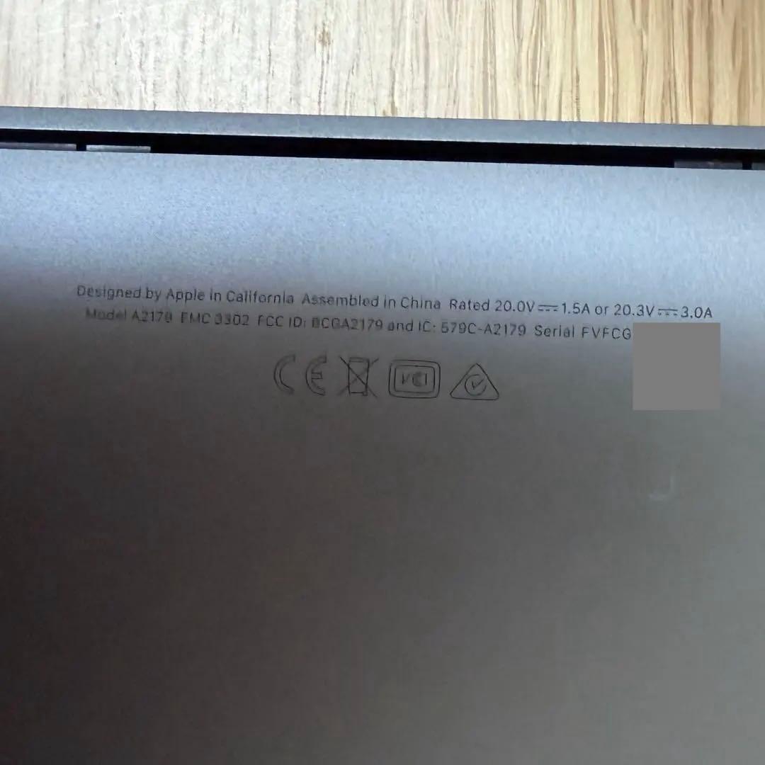 【美品】 Macbook Air 2020 16GB 2TB corei7