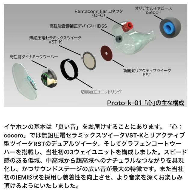 【MAKUAKE 限定】O2aid Proto-k-01「心：cocoro」