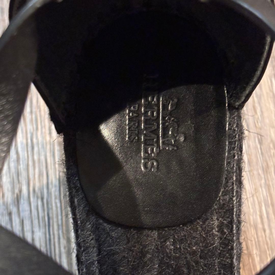 HERMES エルメス　ティヴォリ　ウェッジソールサンダル　36