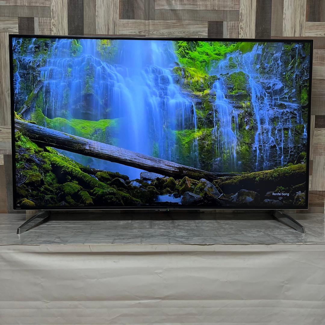 即日受渡❣️全国送料込シャープ60型4K液晶テレビ高精細大画面外付けHDD録画可能