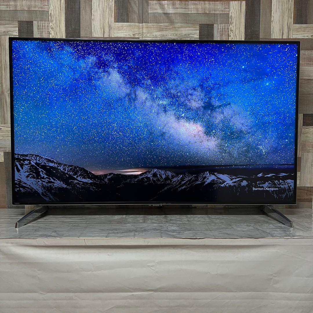 即日受渡❣️全国送料込シャープ60型4K液晶テレビ高精細大画面外付けHDD録画可能