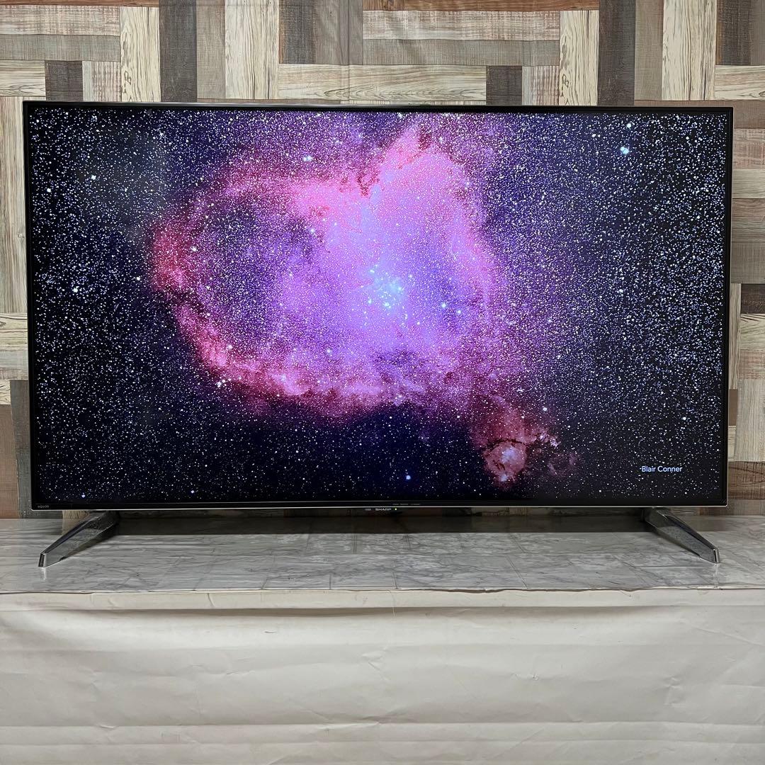 即日受渡❣️全国送料込シャープ60型4K液晶テレビ高精細大画面外付けHDD録画可能