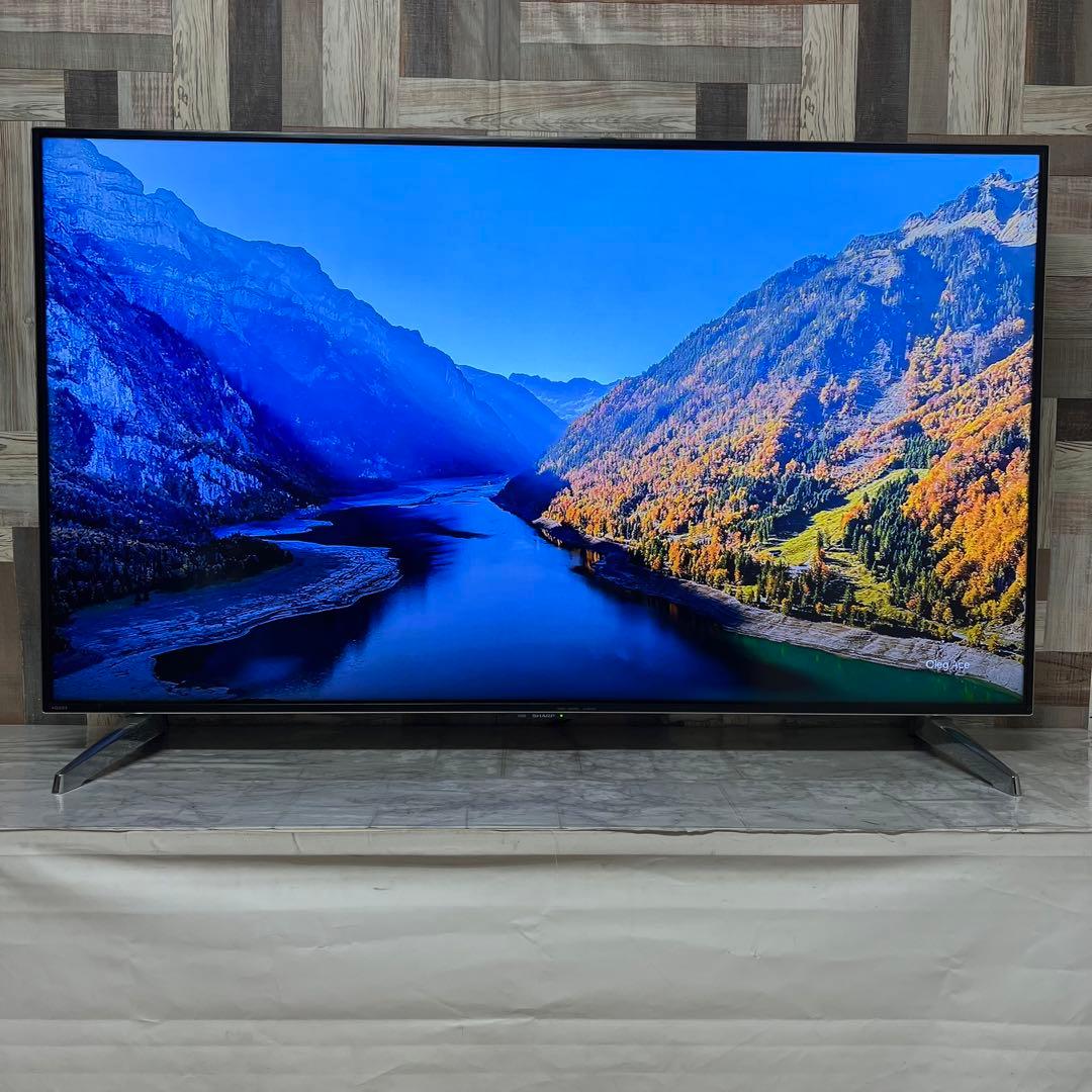 即日受渡❣️全国送料込シャープ60型4K液晶テレビ高精細大画面外付けHDD録画可能
