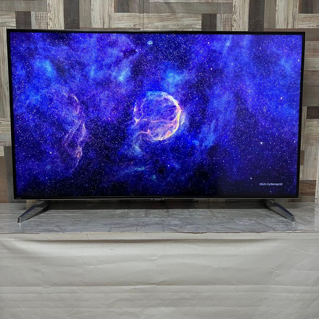 即日受渡❣️全国送料込シャープ60型4K液晶テレビ高精細大画面外付けHDD録画可能