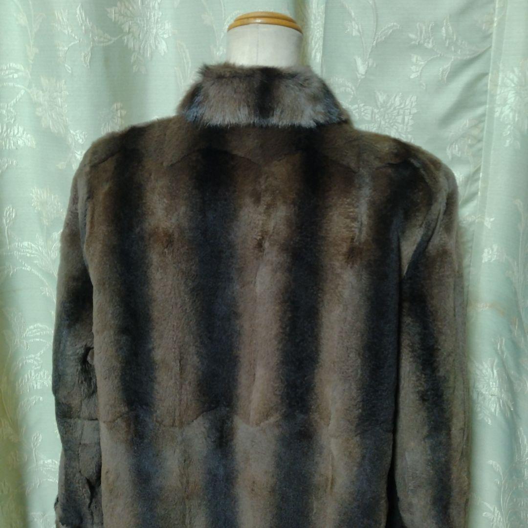 リバーシブル✩ウィーゼルミンク＆ロシアンリス✩ファーコート✩柔らか✩軽い
