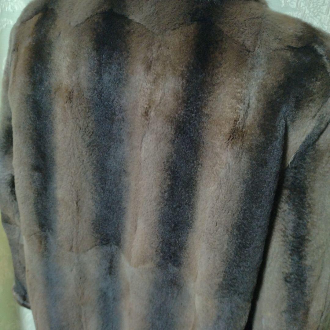 リバーシブル✩ウィーゼルミンク＆ロシアンリス✩ファーコート✩柔らか✩軽い