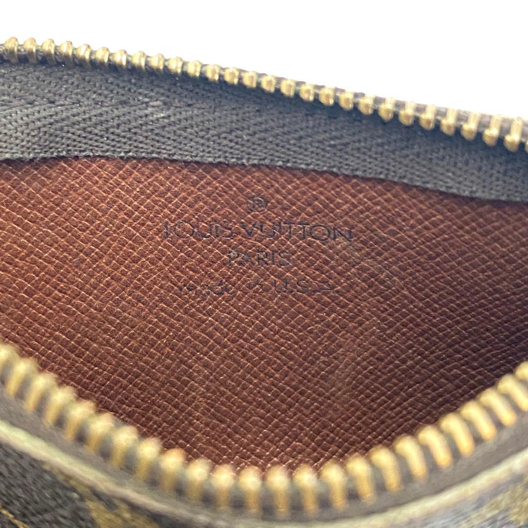 ルイヴィトン モノグラム ポシェットクレ ケース 小銭入れ チェーン