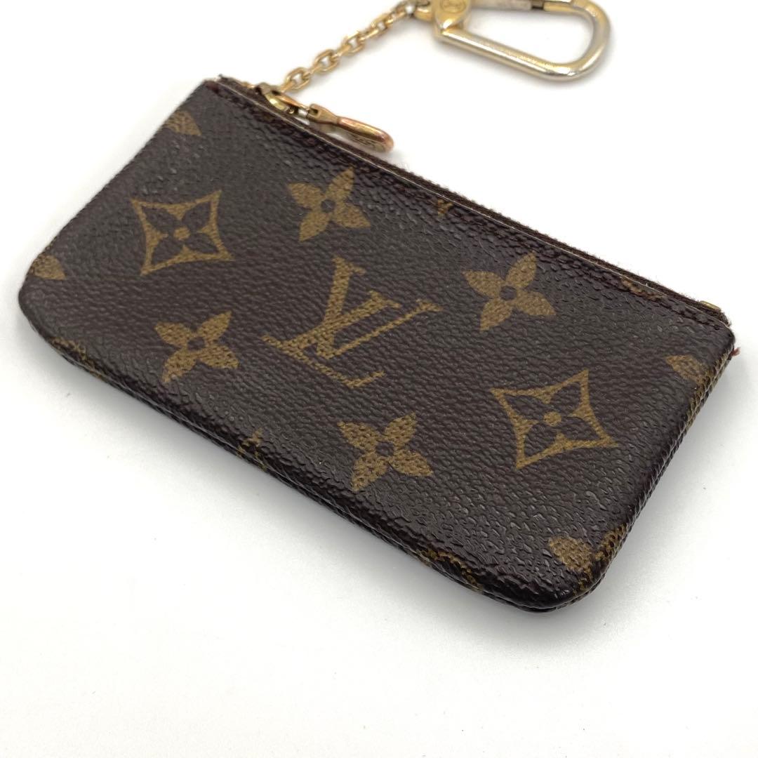ルイヴィトン モノグラム ポシェットクレ ケース 小銭入れ チェーン