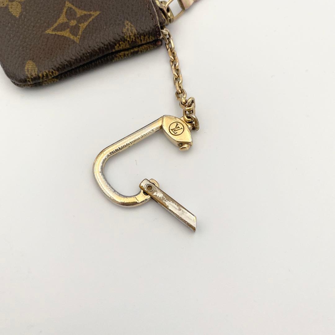 ルイヴィトン モノグラム ポシェットクレ ケース 小銭入れ チェーン