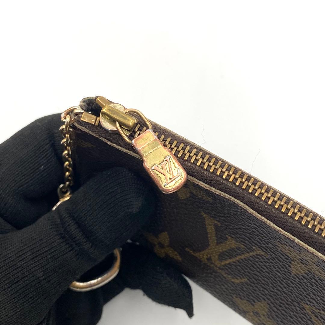 ルイヴィトン モノグラム ポシェットクレ ケース 小銭入れ チェーン