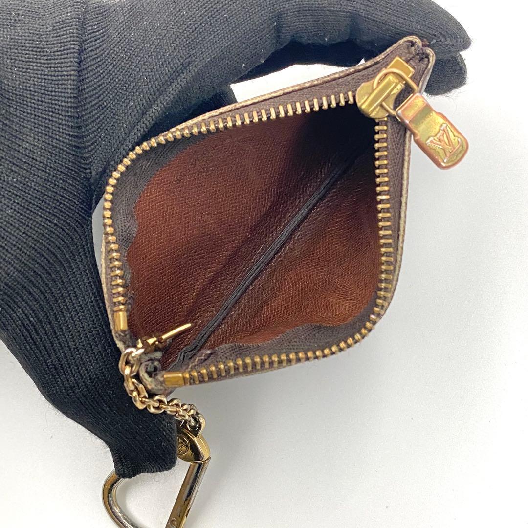 ルイヴィトン モノグラム ポシェットクレ ケース 小銭入れ チェーン