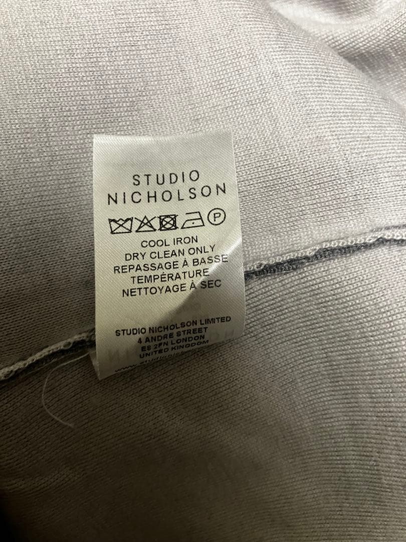 studio nicholson ハーフジップメリノウール　ニット