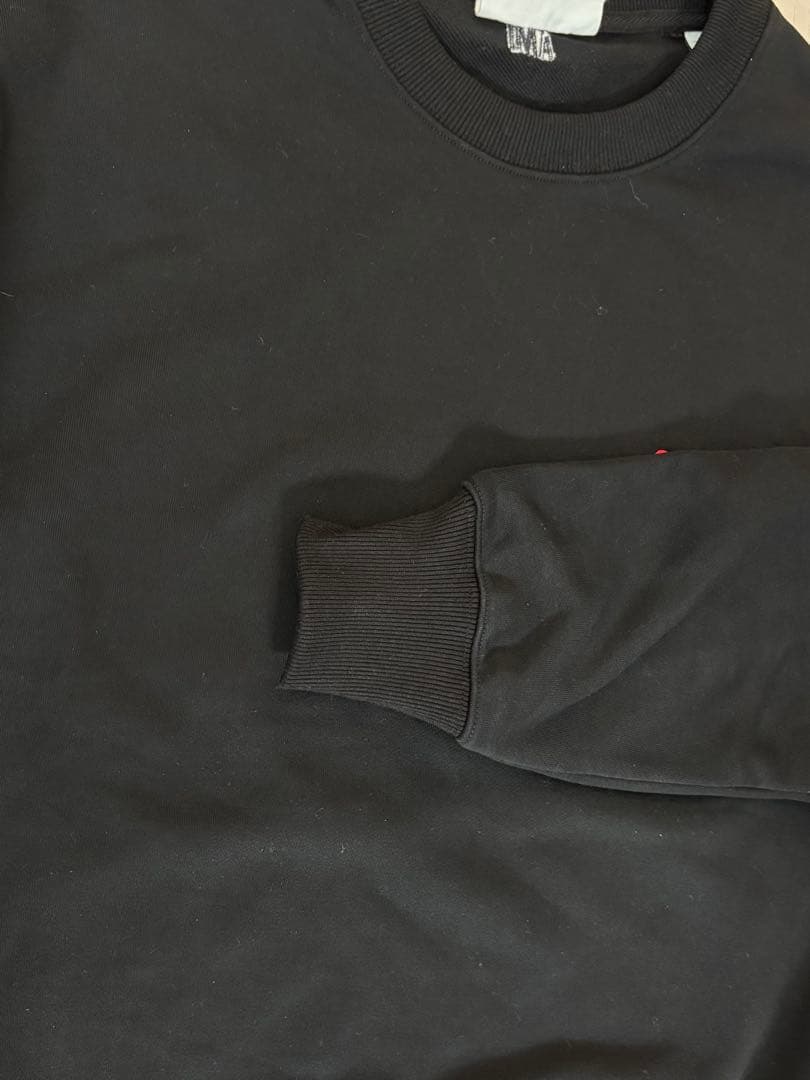 ami paris アミパリス　スウェット　ボクシーフィットブラック　XLサイズ