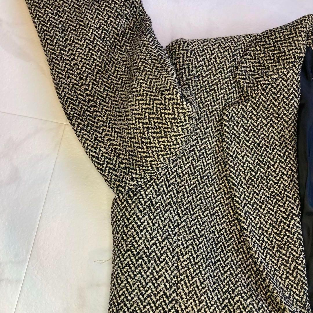 美品 MaxMara マックスマーラ 銀タグ ツイードジャケット イタリア製