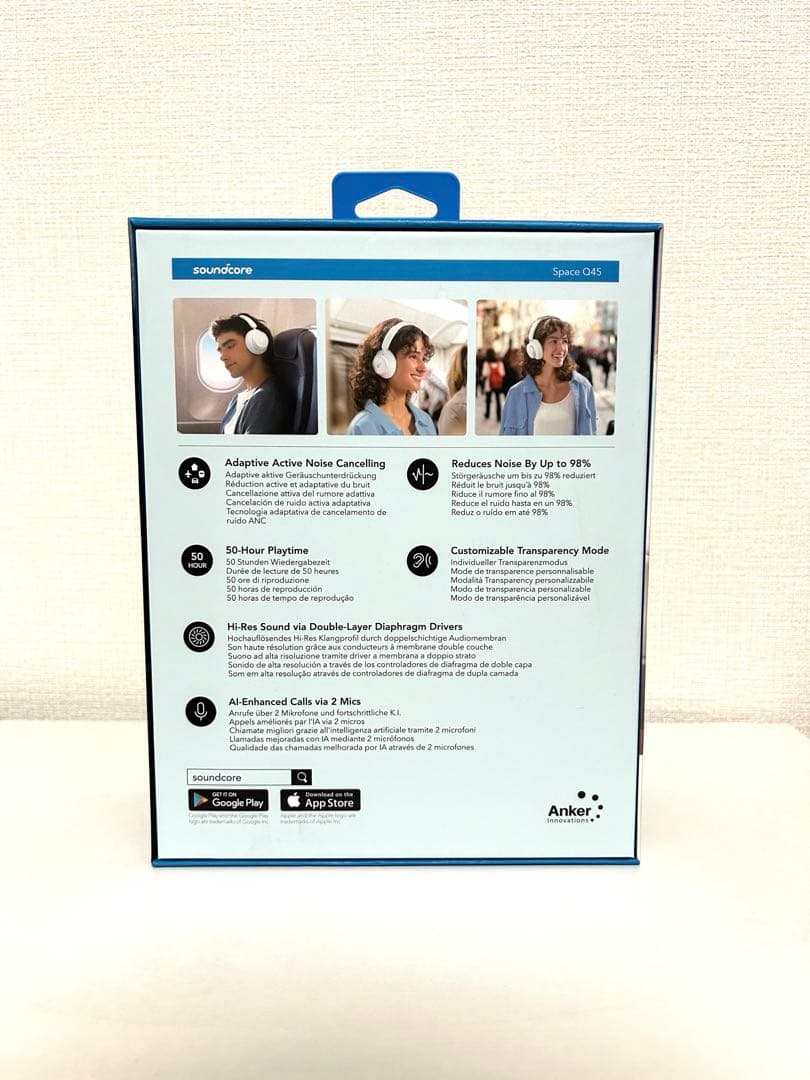 【極美品】Anker Soundcore Space Q45（ホワイト)