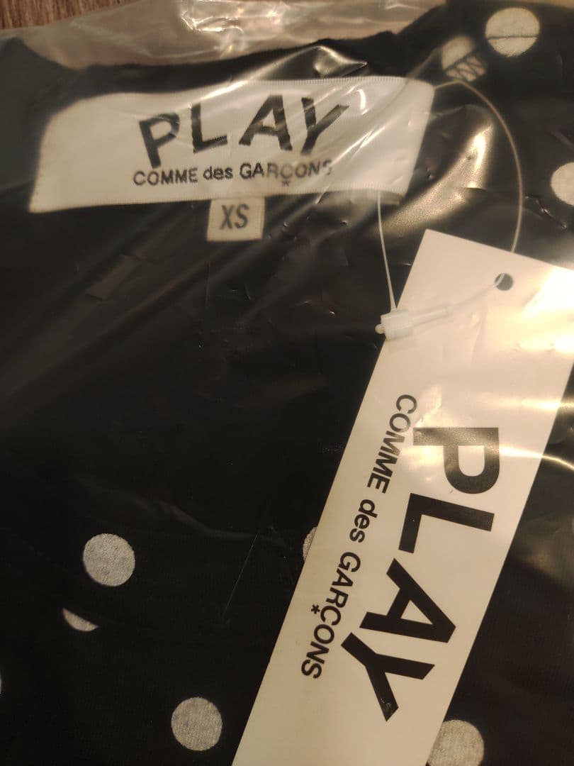 XS コムデギャルソン　PLAY ドット柄 長袖TシャツXS サイズ