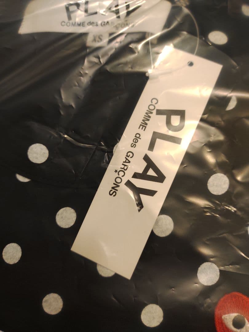 XS コムデギャルソン　PLAY ドット柄 長袖TシャツXS サイズ