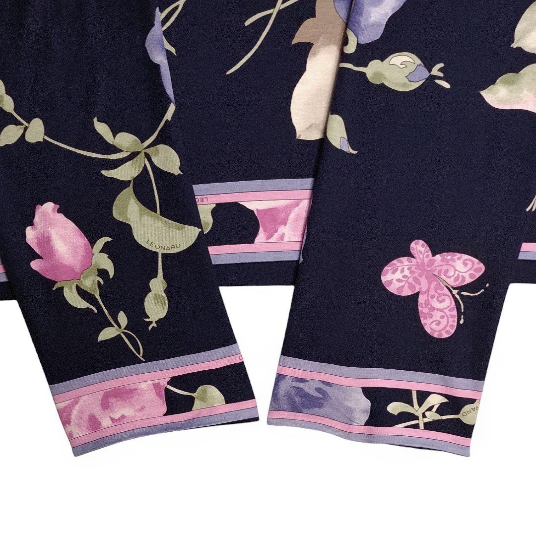 ☆ LEONARD レオナール ローズ柄 長袖 カットソー ☆