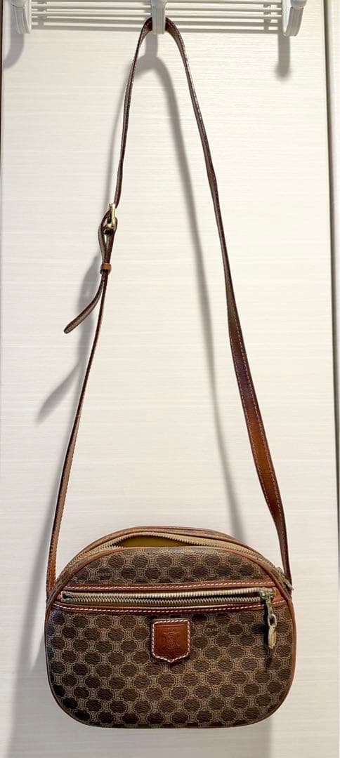CELINE (セリーヌ) マカダムモノグラム マカダム柄ミニショルダーバッグ