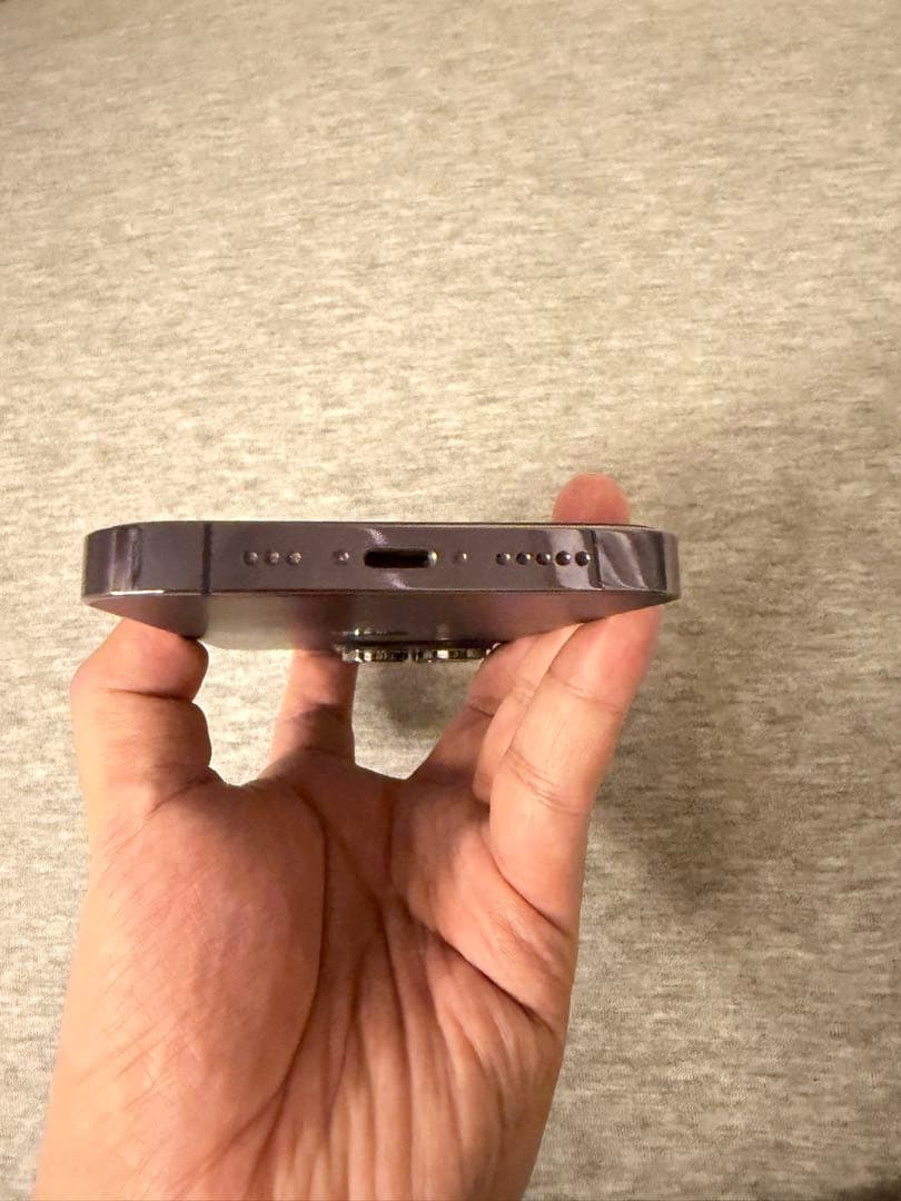 極美品 iphone14 pro 256gb ケース付き ディープパープル