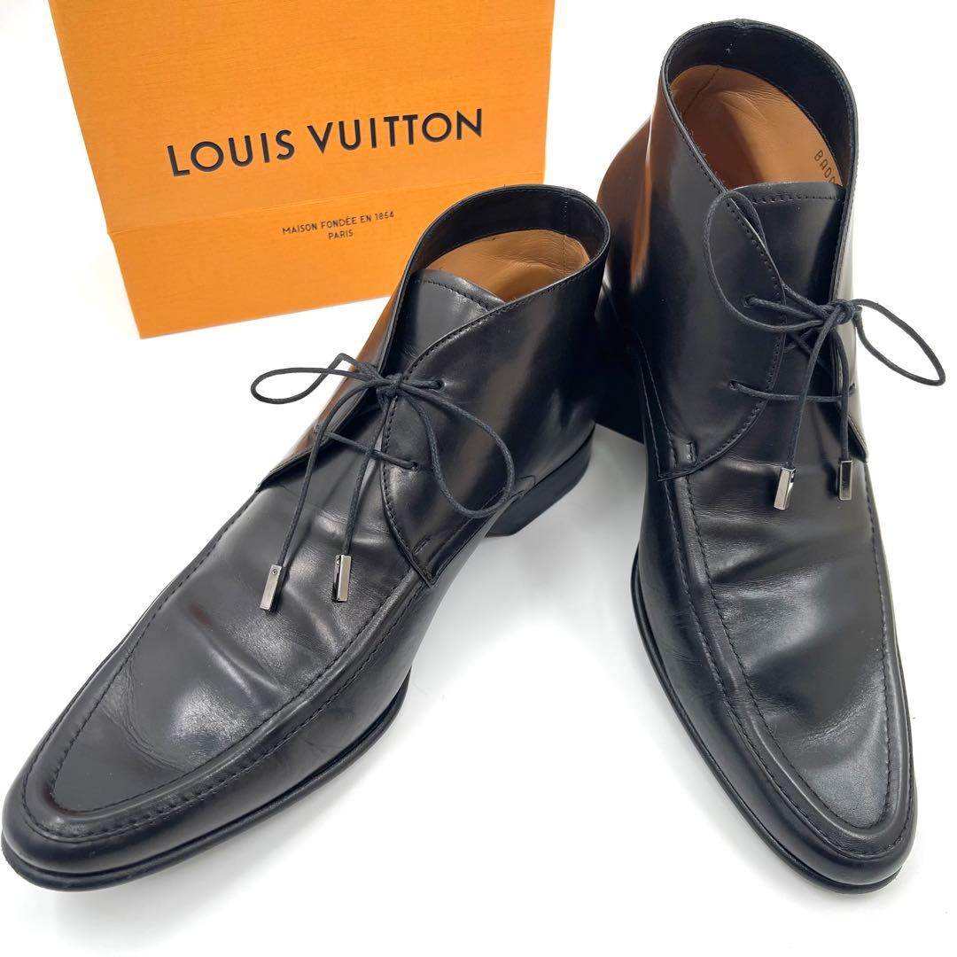 美品！　ルイヴィトン　 レザー ブーツ 　６ 25.5ｃｍ　572