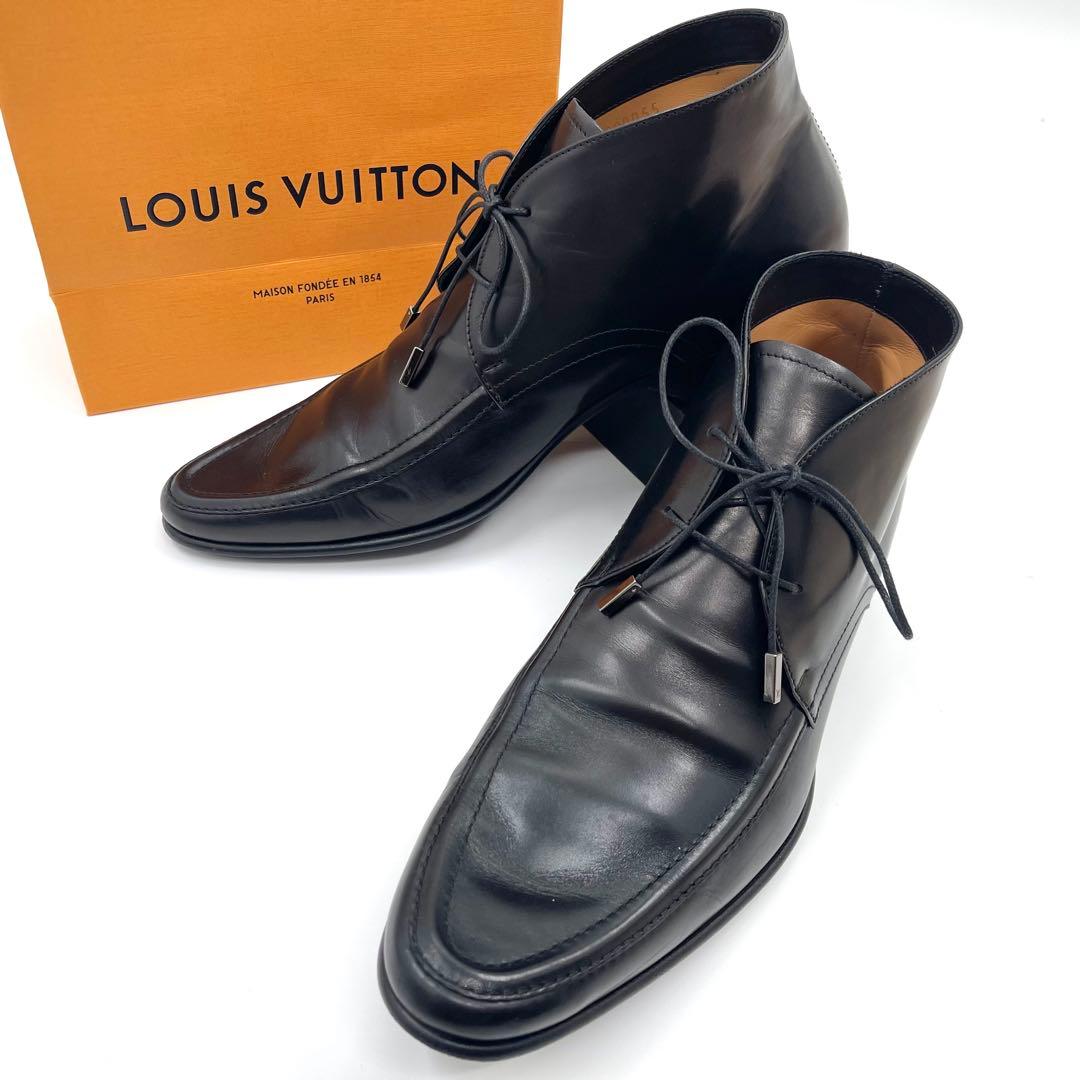 美品！　ルイヴィトン　 レザー ブーツ 　６ 25.5ｃｍ　572