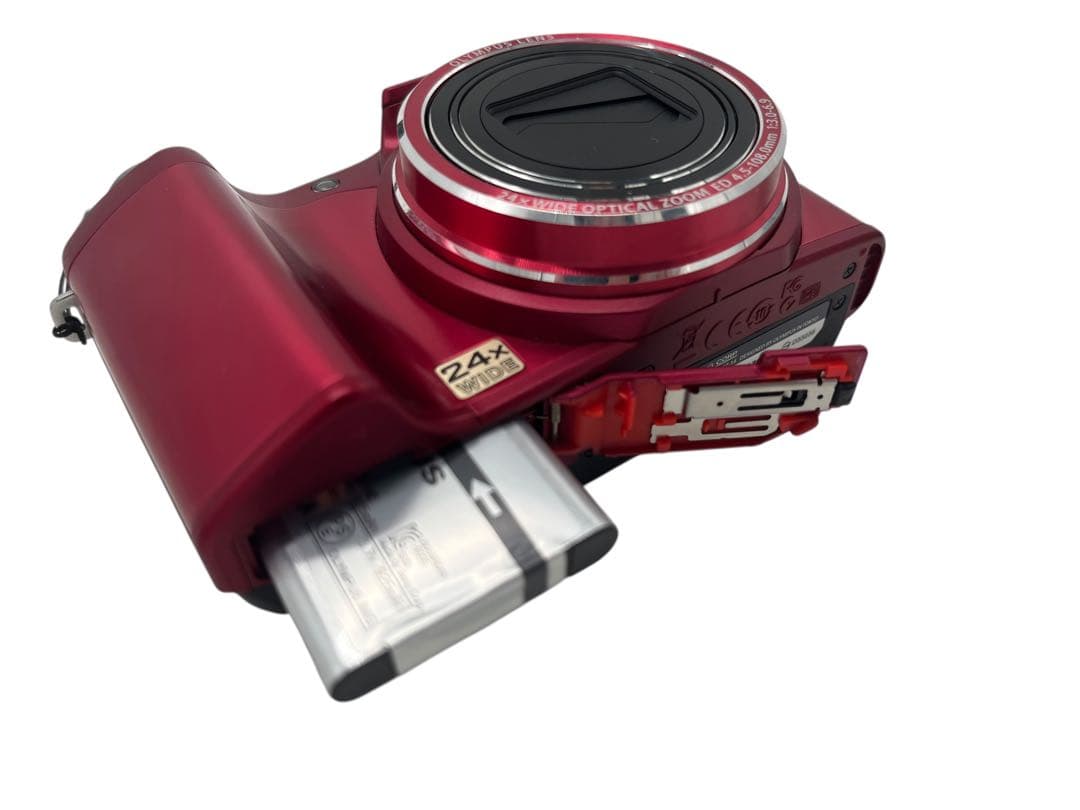 OLYMPUS SZ-14 デジタルカメラ レッド デジカメ オリンパス 24倍