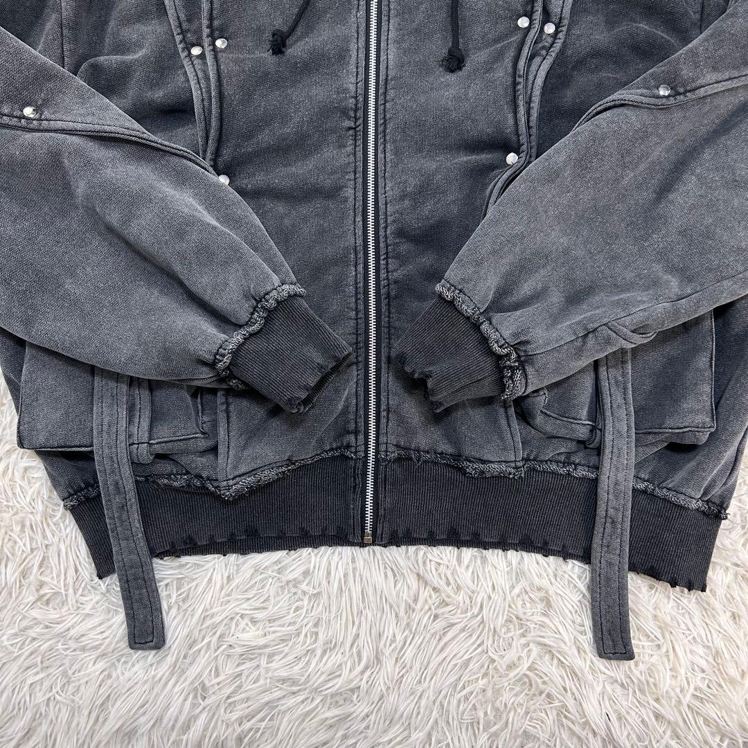 完売品 REFLEM ヘビーレイヤードZIPパーカー グレー