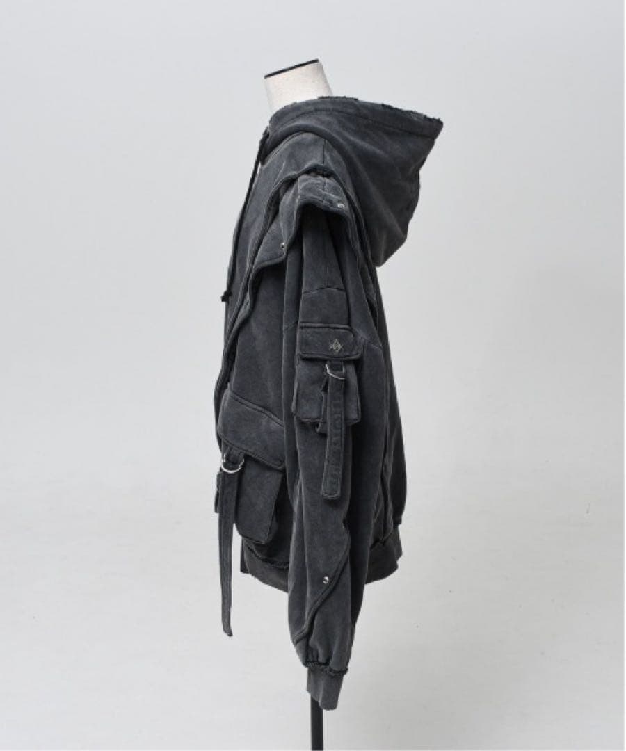 完売品 REFLEM ヘビーレイヤードZIPパーカー グレー