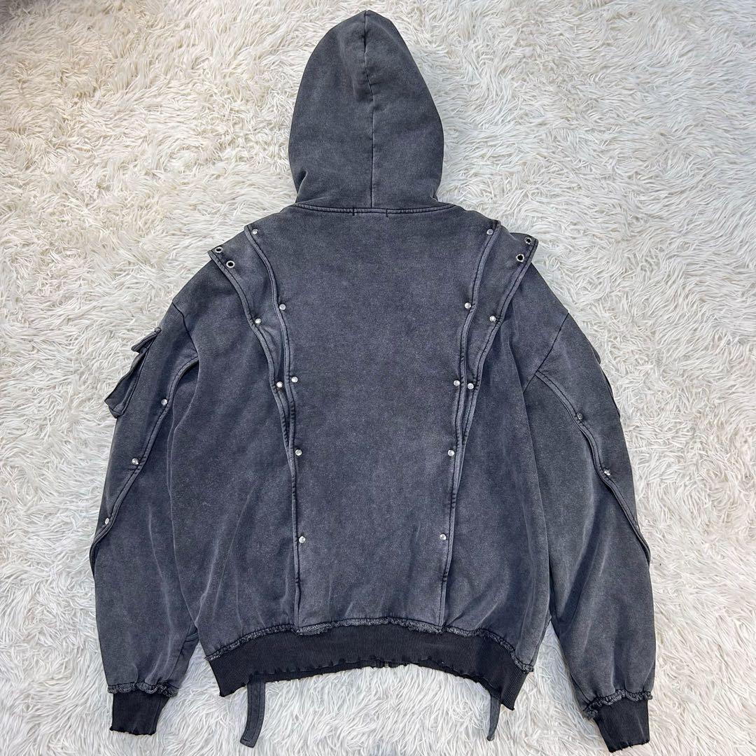 完売品 REFLEM ヘビーレイヤードZIPパーカー グレー