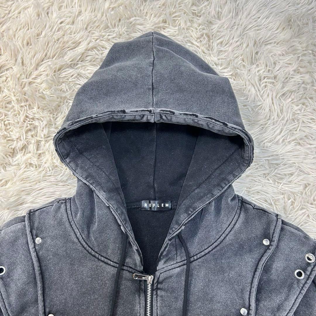 完売品 REFLEM ヘビーレイヤードZIPパーカー グレー